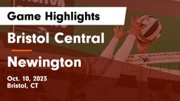 Bristol Central  vs Newington  Game Highlights - Oct. 10, 2023