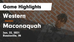 Western  vs Maconaquah  Game Highlights - Jan. 22, 2021