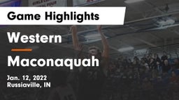 Western  vs Maconaquah  Game Highlights - Jan. 12, 2022