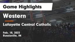 Western  vs Lafayette Central Catholic  Game Highlights - Feb. 18, 2022