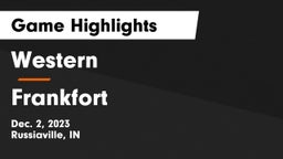 Western  vs Frankfort  Game Highlights - Dec. 2, 2023