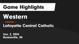 Western  vs Lafayette Central Catholic  Game Highlights - Jan. 2, 2024
