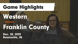 Western  vs Franklin County  Game Highlights - Dec. 28, 2020