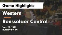 Western  vs Rensselaer Central  Game Highlights - Jan. 22, 2021