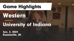 Western  vs University  of Indiana Game Highlights - Jan. 2, 2024