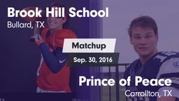 Matchup: Brook Hill High vs. Prince of Peace  2016