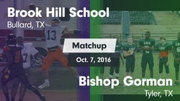Matchup: Brook Hill High vs. Bishop Gorman  2016
