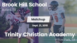 Matchup: Brook Hill High vs. Trinity Christian Academy 2018
