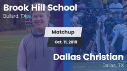 Matchup: Brook Hill High vs. Dallas Christian  2019