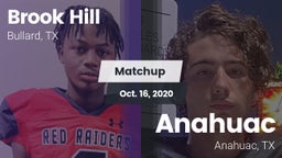 Matchup: Brook Hill High vs. Anahuac  2020