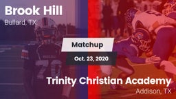 Matchup: Brook Hill High vs. Trinity Christian Academy  2020