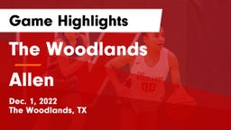 The Woodlands  vs Allen  Game Highlights - Dec. 1, 2022