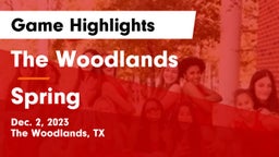 The Woodlands  vs Spring  Game Highlights - Dec. 2, 2023