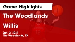 The Woodlands  vs Willis  Game Highlights - Jan. 2, 2024