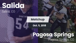 Matchup: Salida  vs. Pagosa Springs  2018