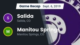Recap: Salida  vs. Manitou Springs  2019