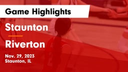 Staunton  vs Riverton  Game Highlights - Nov. 29, 2023