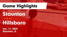 Staunton  vs Hillsboro  Game Highlights - Jan. 11, 2024