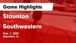 Staunton  vs Southwestern  Game Highlights - Feb. 7, 2024