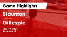 Staunton  vs Gillespie  Game Highlights - Jan. 19, 2024