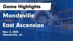 Mandeville  vs East Ascension  Game Highlights - Nov. 5, 2020