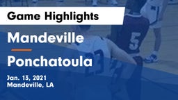 Mandeville  vs Ponchatoula  Game Highlights - Jan. 13, 2021