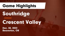 Southridge  vs Crescent Valley  Game Highlights - Dec. 30, 2022