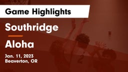 Southridge  vs Aloha  Game Highlights - Jan. 11, 2023