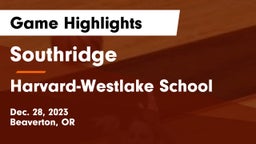 Southridge  vs Harvard-Westlake School Game Highlights - Dec. 28, 2023