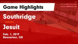 Southridge  vs Jesuit  Game Highlights - Feb. 1, 2019