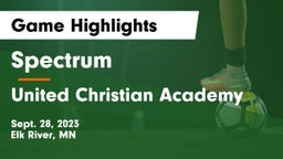 Spectrum  vs United Christian Academy Game Highlights - Sept. 28, 2023