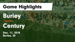 Burley  vs Century  Game Highlights - Dec. 11, 2018