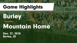 Burley  vs Mountain Home  Game Highlights - Dec. 27, 2018