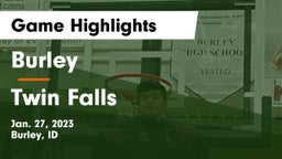 Burley  vs Twin Falls  Game Highlights - Jan. 27, 2023