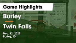 Burley  vs Twin Falls  Game Highlights - Dec. 12, 2023
