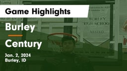 Burley  vs Century  Game Highlights - Jan. 2, 2024