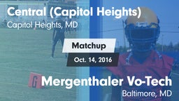 Matchup: Central  vs. Mergenthaler Vo-Tech  2016