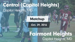 Matchup: Central  vs. Fairmont Heights  2016