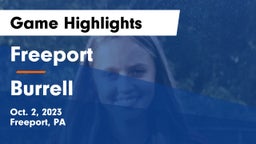 Freeport  vs Burrell  Game Highlights - Oct. 2, 2023