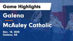 Galena  vs McAuley Catholic  Game Highlights - Dec. 18, 2020