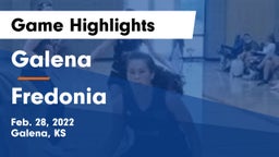Galena  vs Fredonia  Game Highlights - Feb. 28, 2022