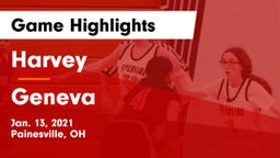 Harvey  vs Geneva  Game Highlights - Jan. 13, 2021