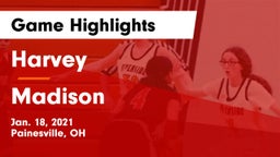 Harvey  vs Madison  Game Highlights - Jan. 18, 2021