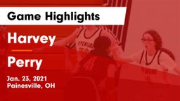 Harvey  vs Perry  Game Highlights - Jan. 23, 2021