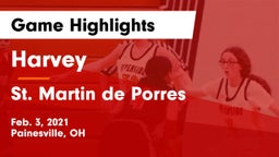 Harvey  vs St. Martin de Porres  Game Highlights - Feb. 3, 2021