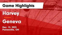 Harvey  vs Geneva  Game Highlights - Dec. 12, 2023