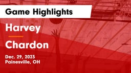 Harvey  vs Chardon  Game Highlights - Dec. 29, 2023