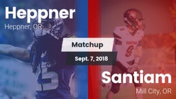 Matchup: Heppner  vs. Santiam  2018