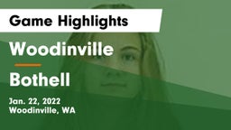 Woodinville vs Bothell  Game Highlights - Jan. 22, 2022