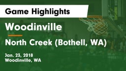 Woodinville vs North Creek (Bothell, WA) Game Highlights - Jan. 23, 2018